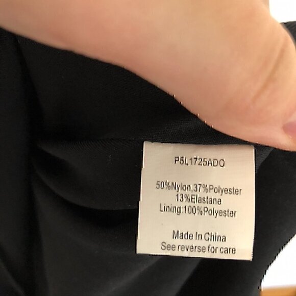 PARKER Leona Dress Aqua Blue Black Jacquard Textured Floral Halter Cutout Back S - Picture 11 of 12